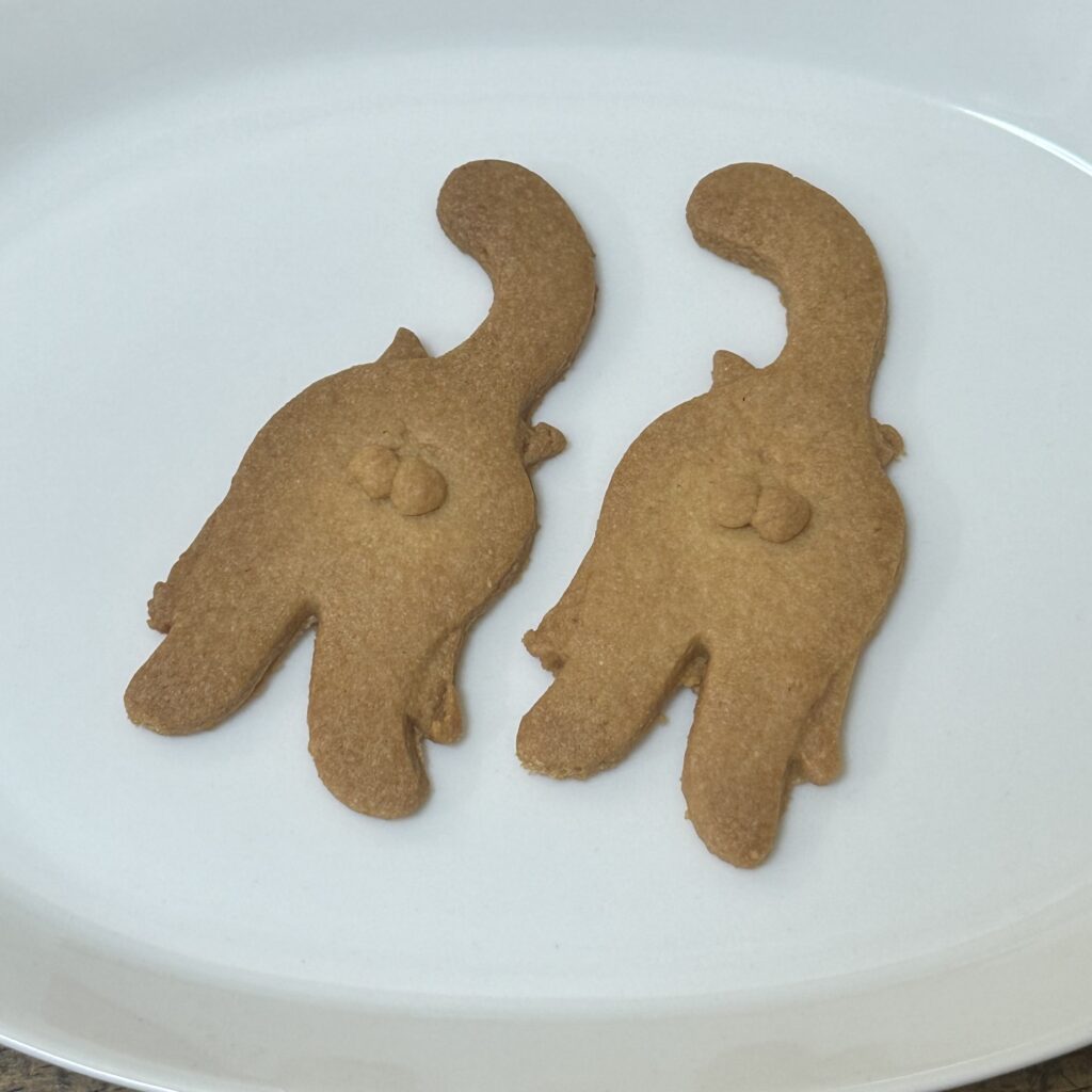 にゃんたまクッキー　猫ちゃんのおしり